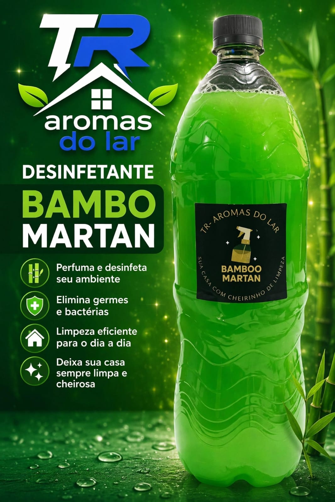 Desinfetante bamboo martan 2 litros