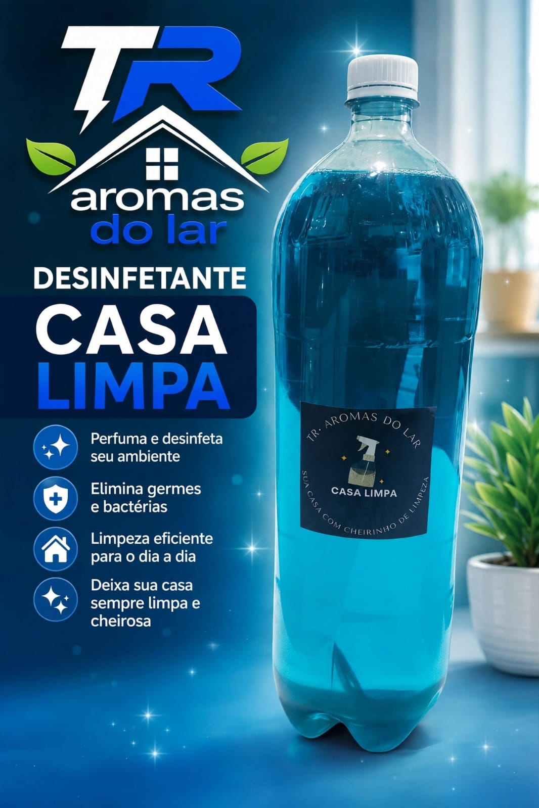 Desinfetante  casa limpa 2 litros