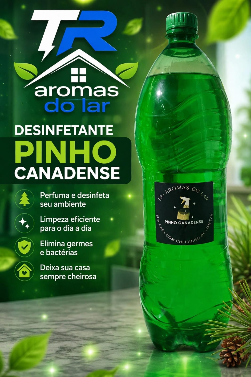 Desinfetante pinho canadense 2 litros