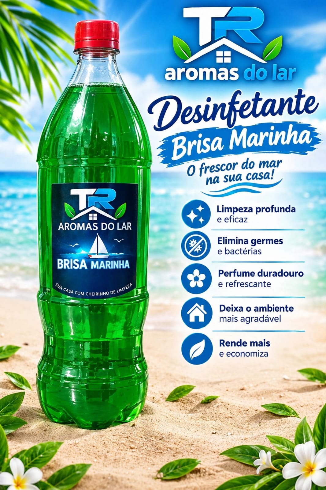 desinfetante brisa marinha 2 litros