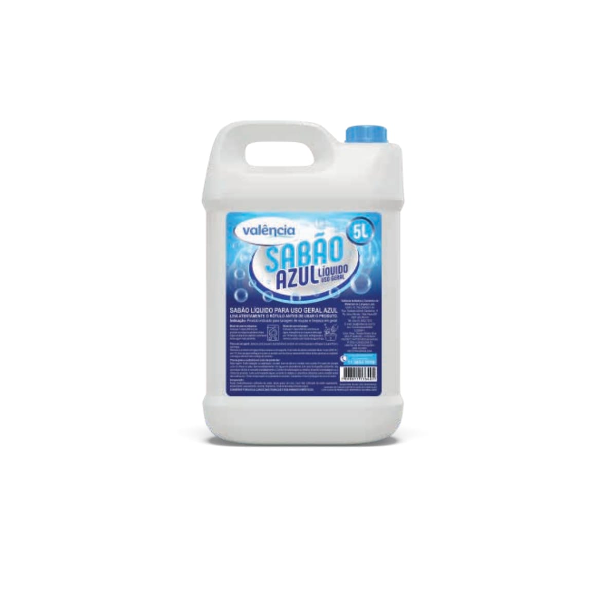 sabão liquido azul  para roupas